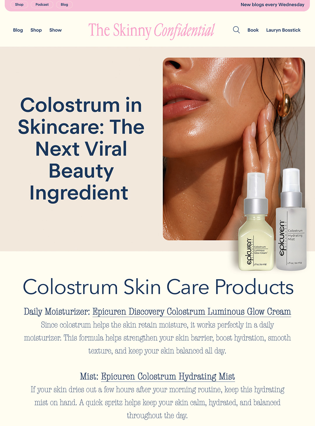 COLOSTRUM GLOW CREAM