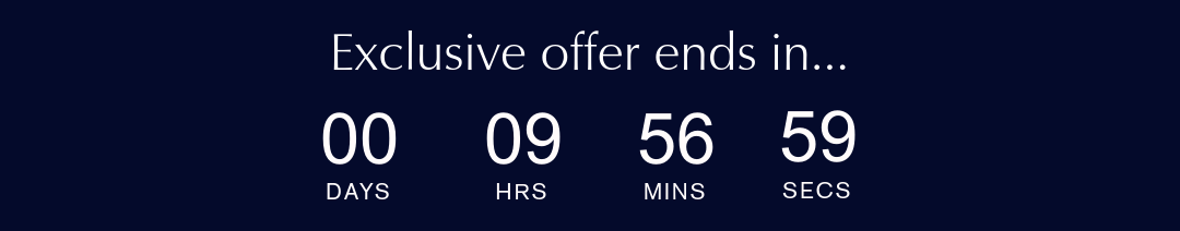 Exclusive offer ends in...
