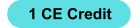 1 CE credit icon