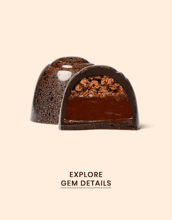 "Explore Gem Details". Rotating GIF showing the five pieces included in the Fall Favorites Sampler.