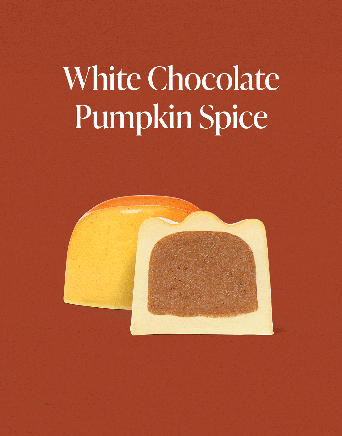Ethel M Chocolates White Chocolate Pumpkin Spice Gem