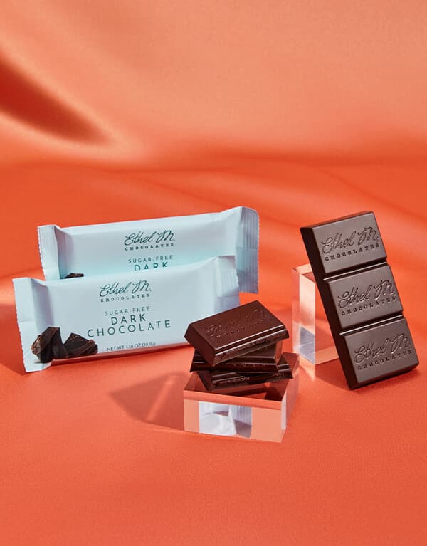 Ethel M Chocolates Sugar Free Dark Chocolate Bar
