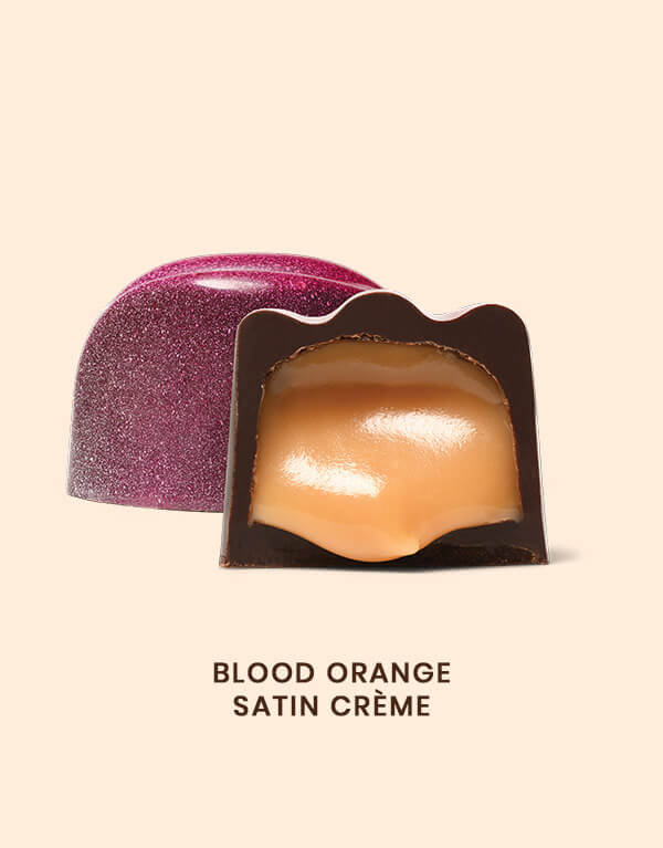 Ethel M Chocolates Blood Orange Satin Creme Gem.
