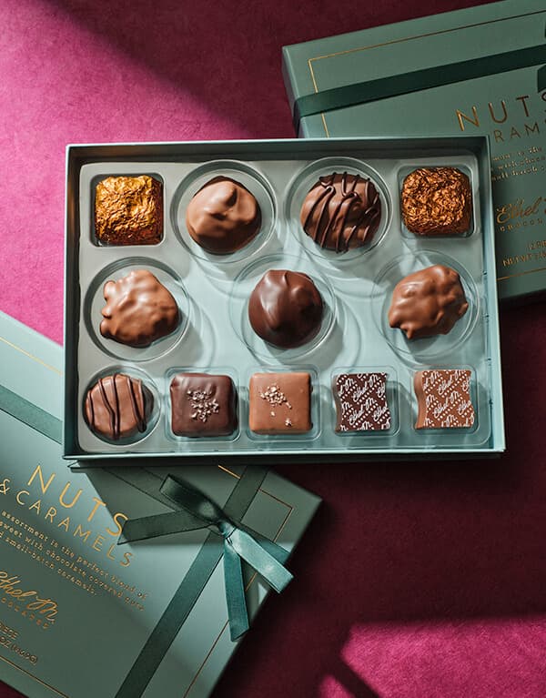 Rotating GIF of the Nuts & Caramels Collection. Shop our Nuts & Caramels Collection.