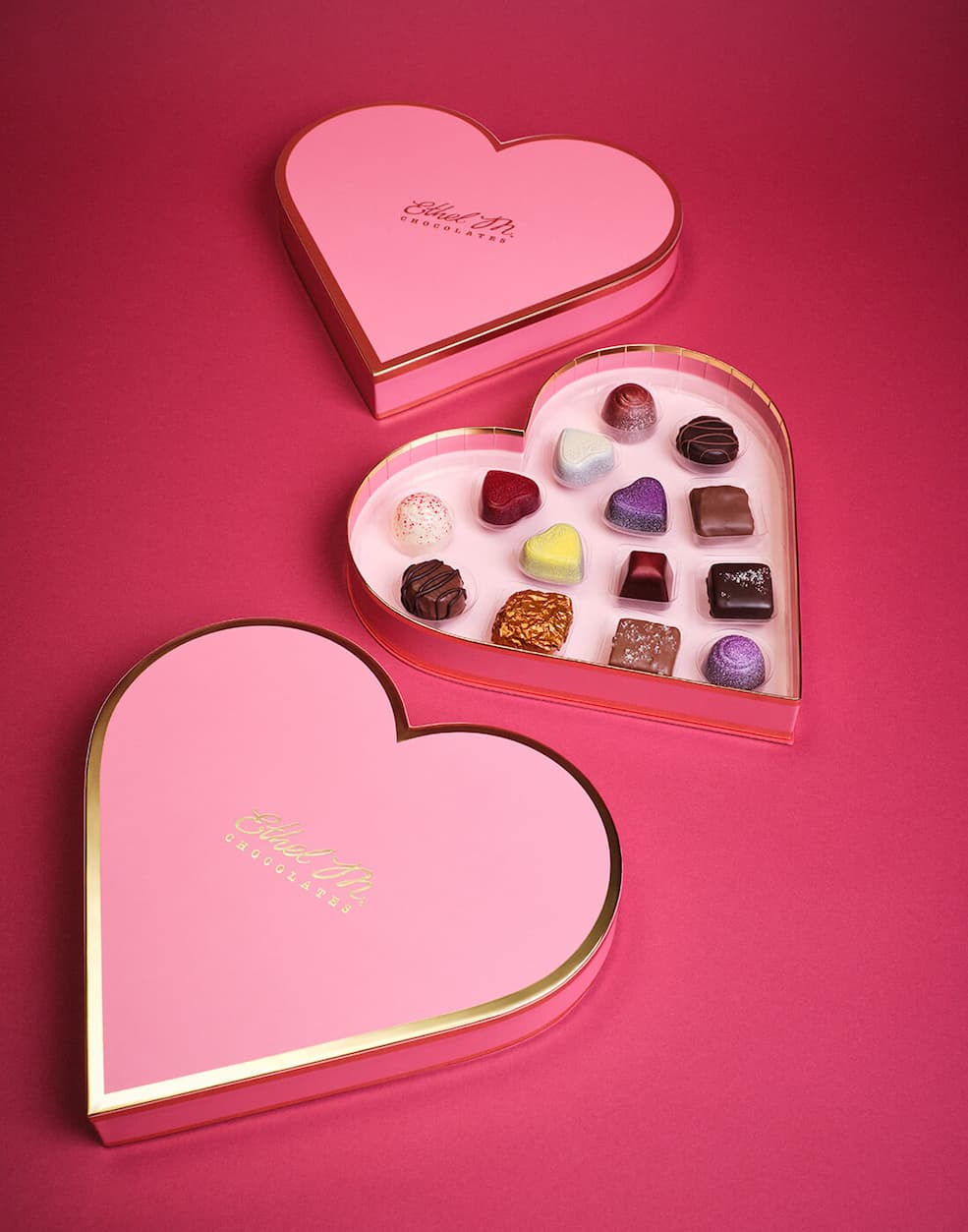 Ethel M Chocolates 14pc Valentine's Day Heart Collection