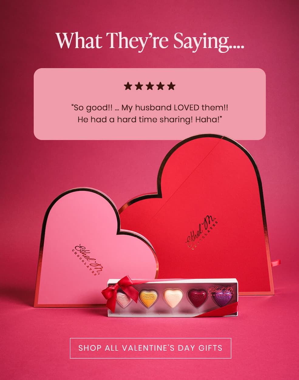 "So good!!... My husband LOVED them!! He had a hard timing haring! Haha!". "Shop All Valentines Day Gifts".