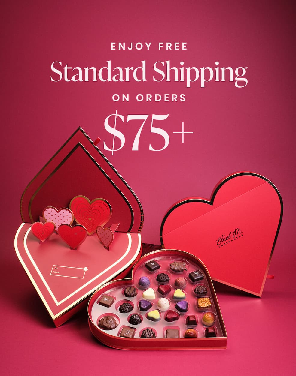 Make a purchase on Ethelm.com and receive free standard shipping on orders $75+.