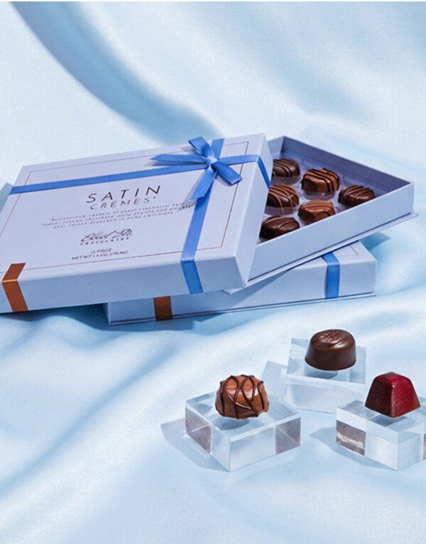 Explore the Ethel M Chocolates Satin Cremes Collection. It's the perfect box for your Easter Basket