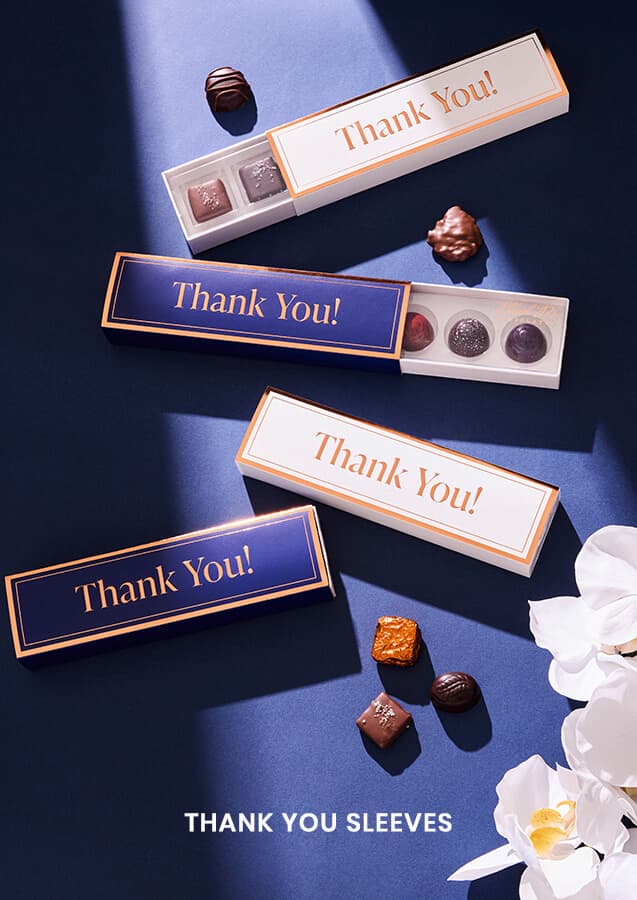 Ethel M Chocolates Thank You Sleeves