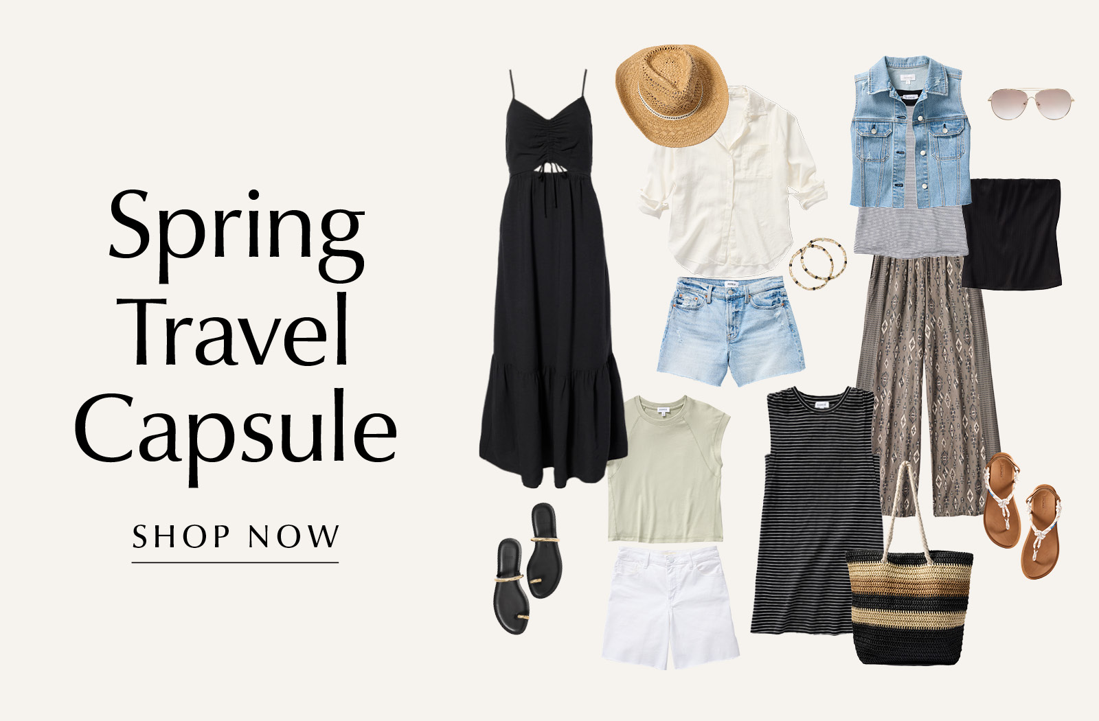 Spring Travel Capsule. SHOP NOW