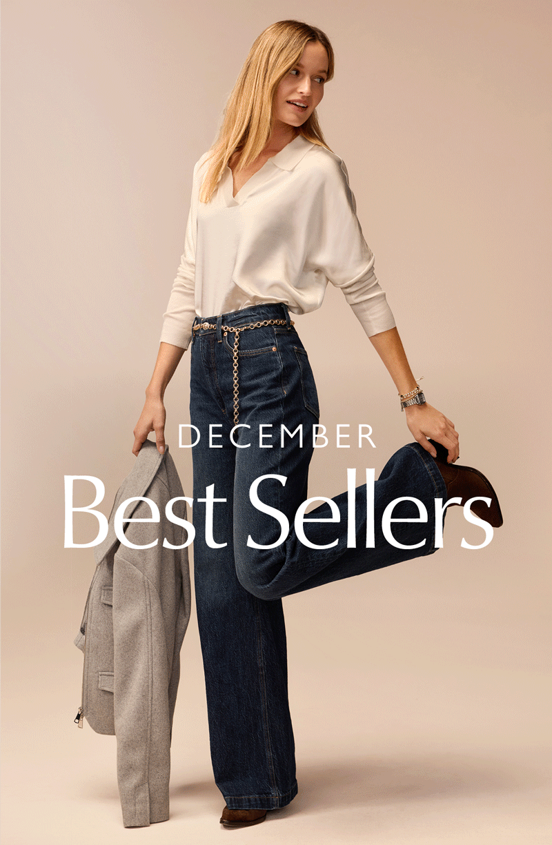 December Best Sellers. Rotating images of best selling looks. 