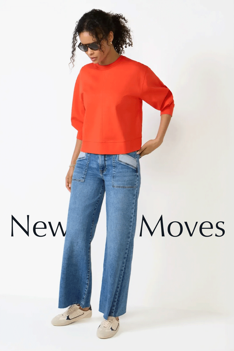 New Arrivals. Rotating images of new looks.