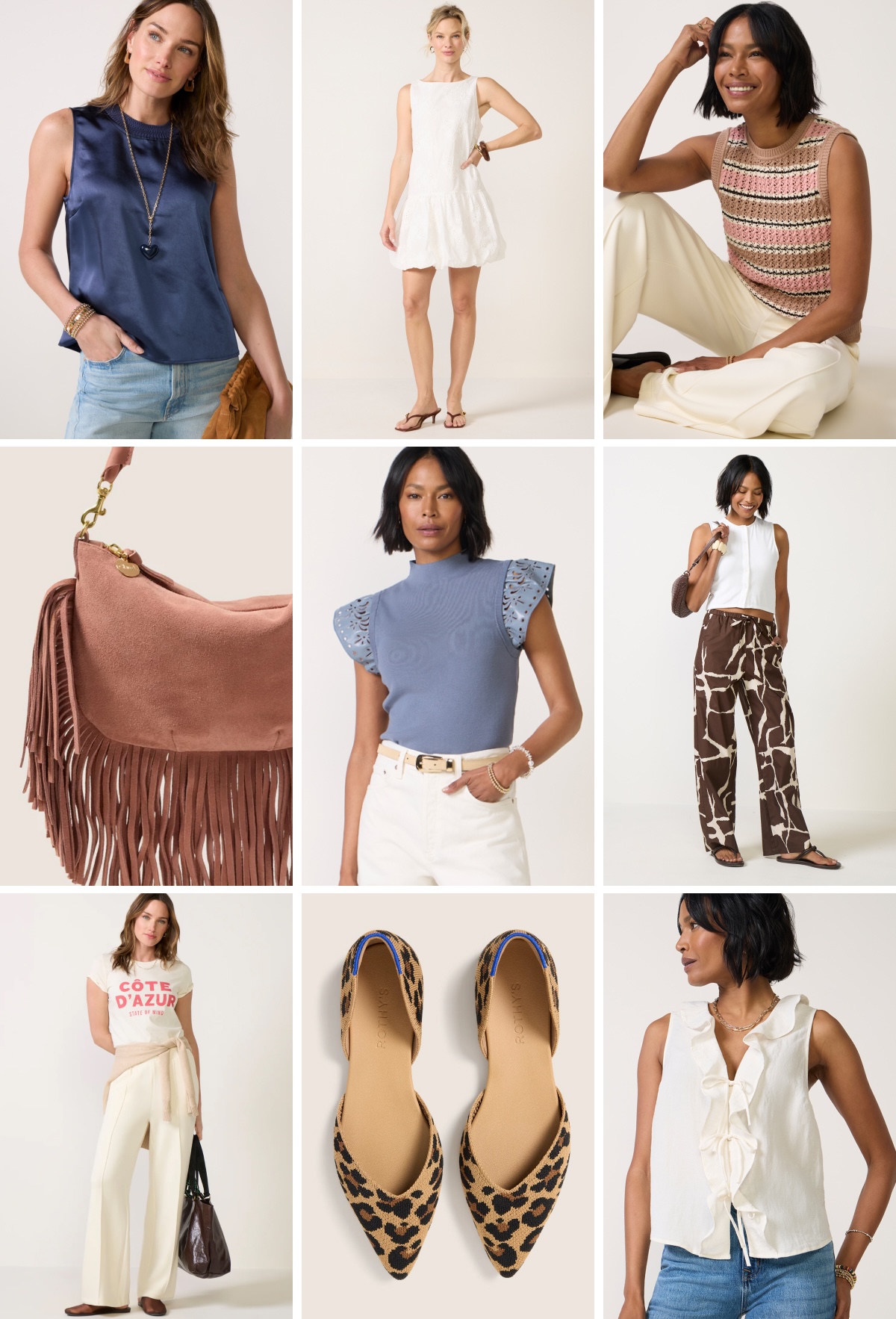 Grid of images of new looks.