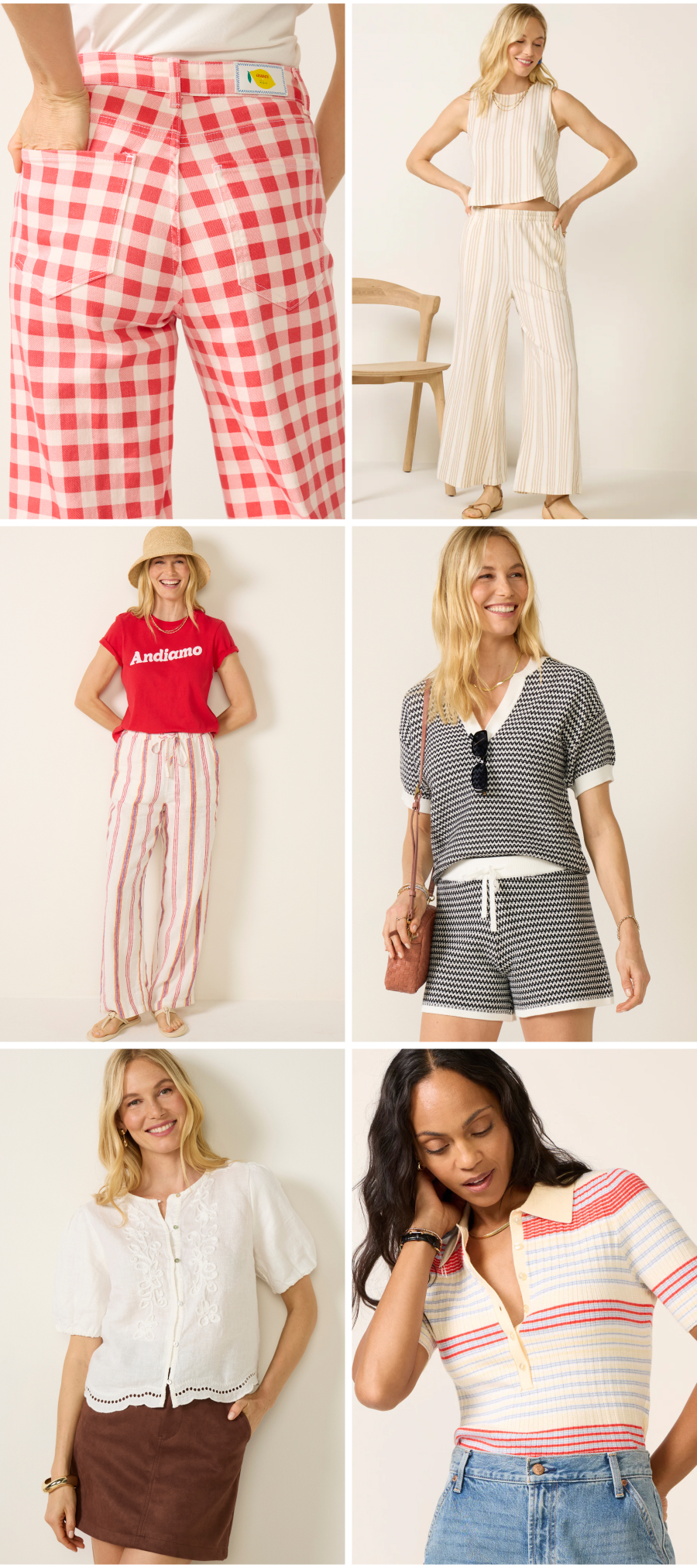 Grid of images of new arrivals looks.