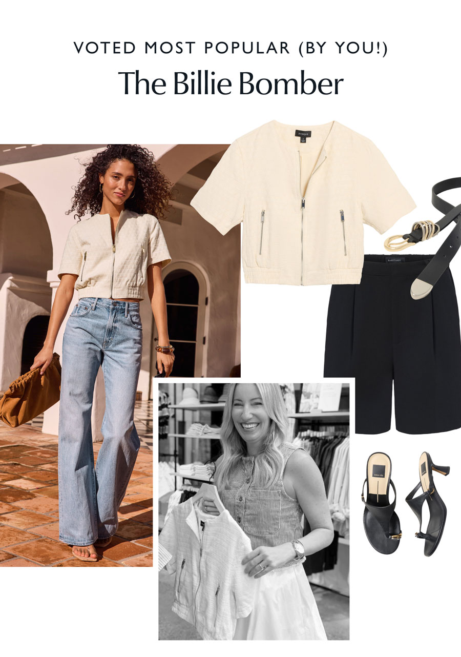 VOTED MOST POPULAR (BY YOU!): THE BILLIE BOMBER Fashion images with Billie Bomber