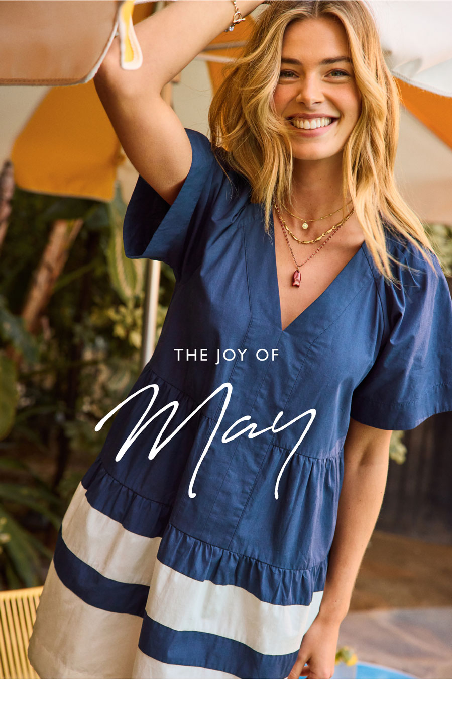 The joy of May. Image of fashion model.