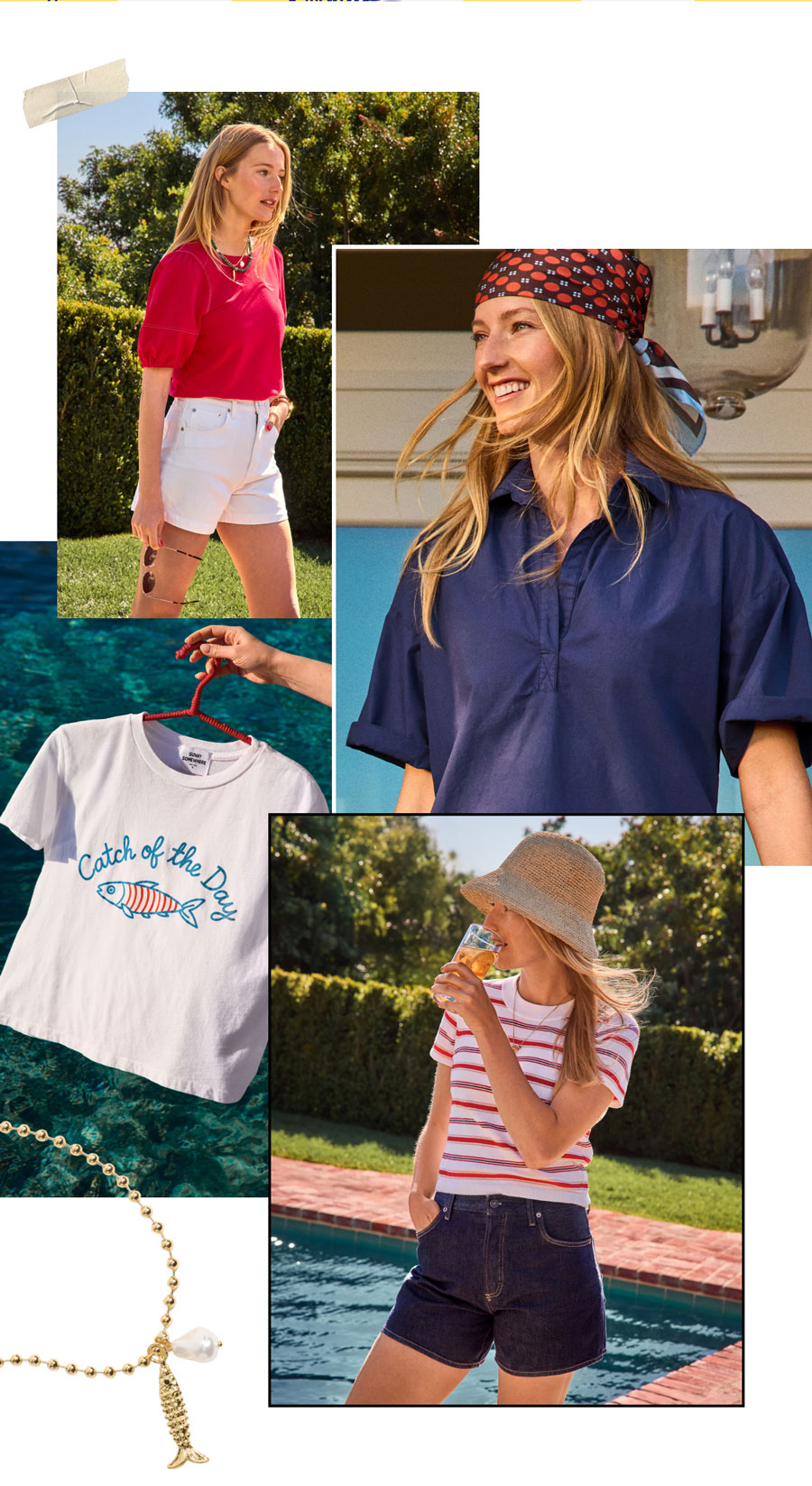 Collage of images of Marina collection items.