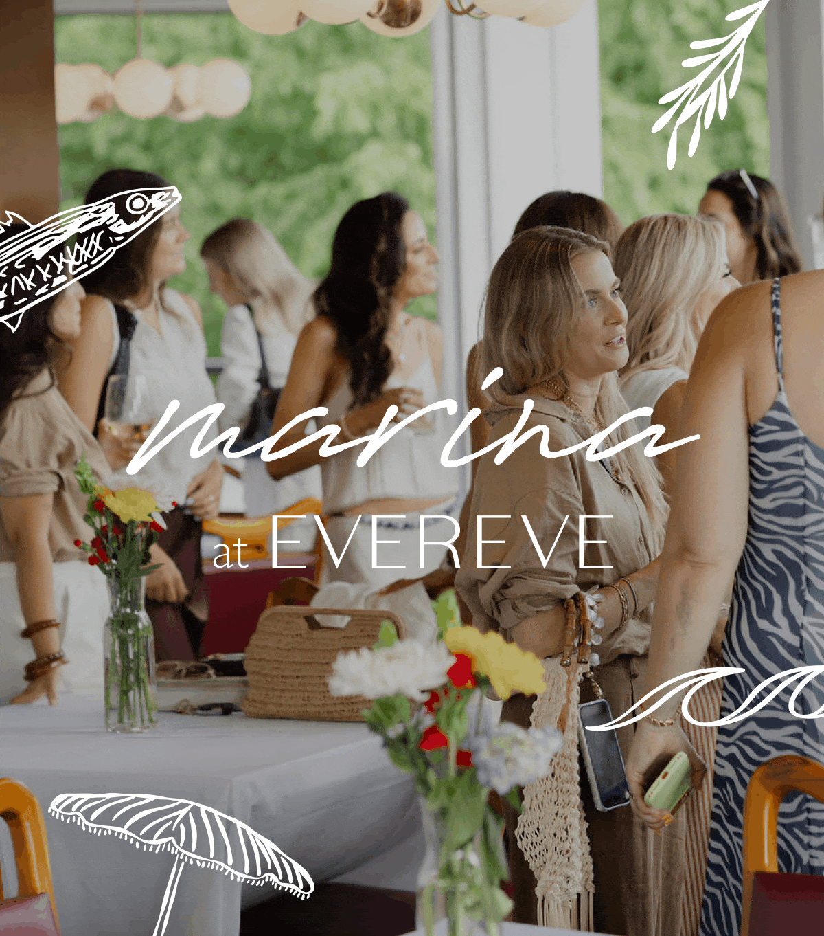 Marina at EVEREVE. Rotating images of event recap photos.