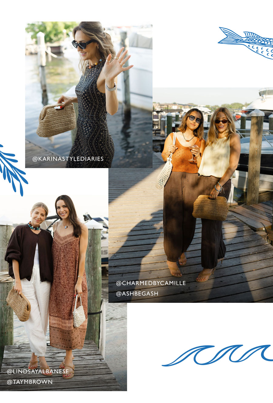 Images of influencers present at the event.