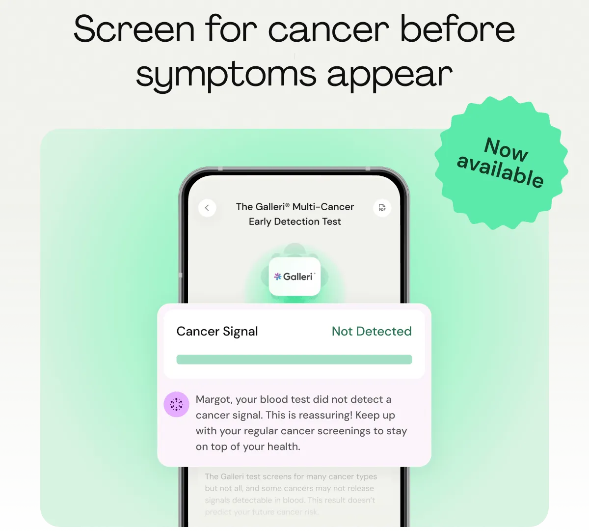 Stay ahead of cancer
