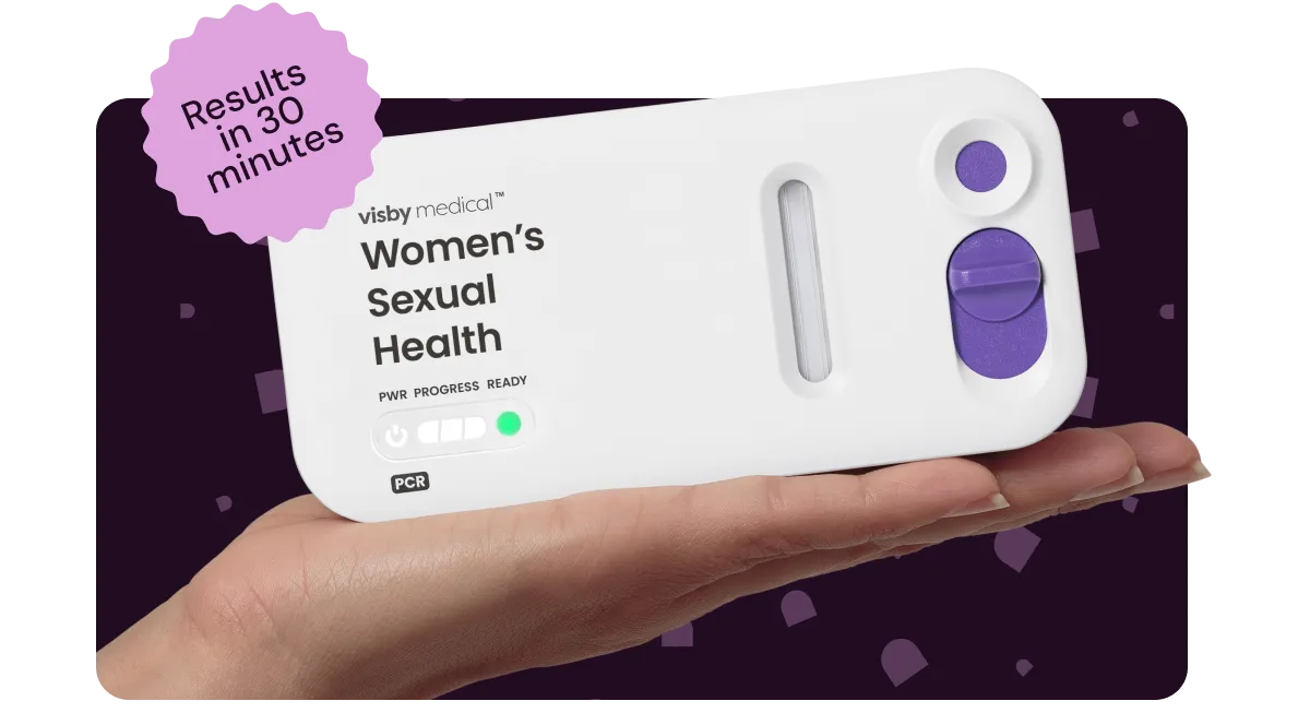 Visby Rapid PCR At-Home Female STD Test – 3 Panel