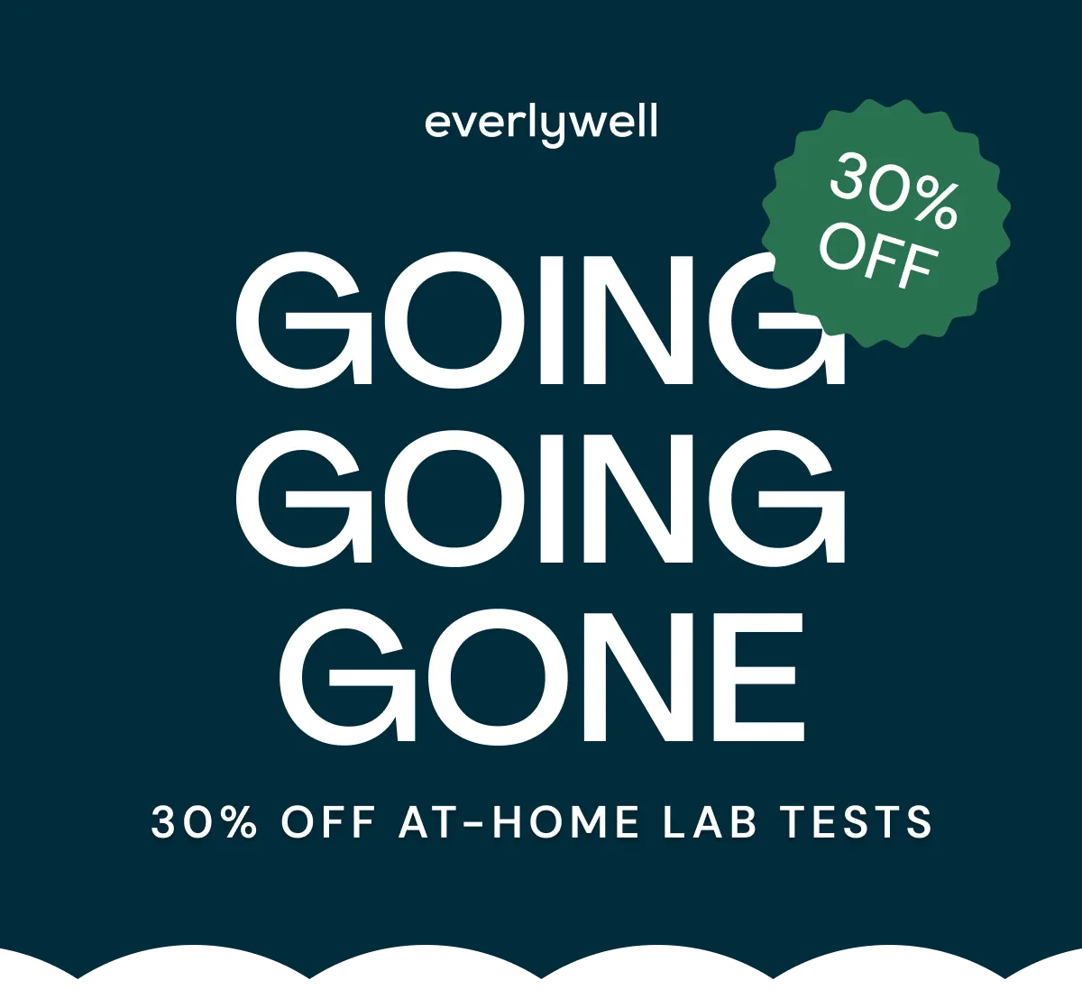 30% off best-selling at-home lab tests