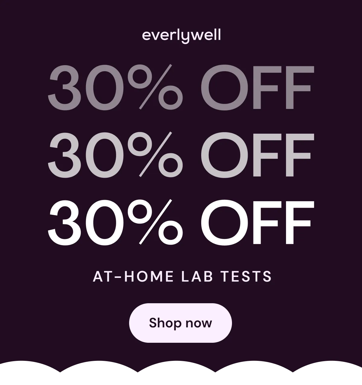 30% OFF at-home lab tests