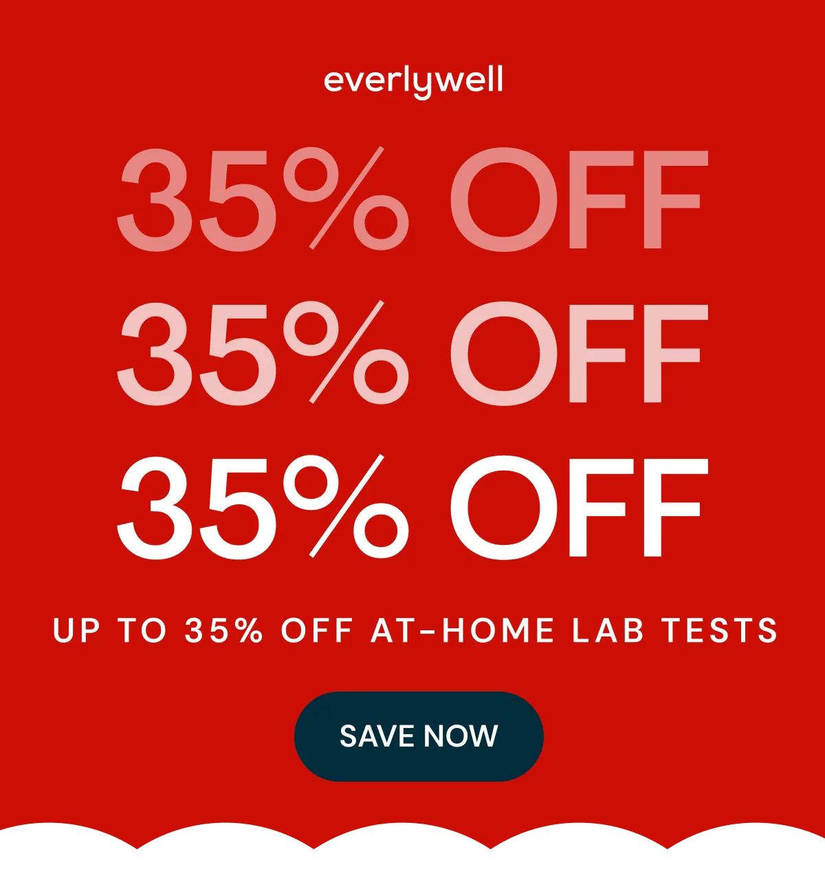 up to 35% OFF at-home lab tests