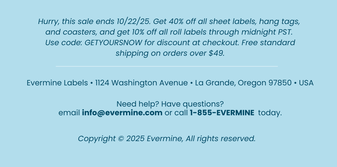 Up to 40% off - Now thru 10/22