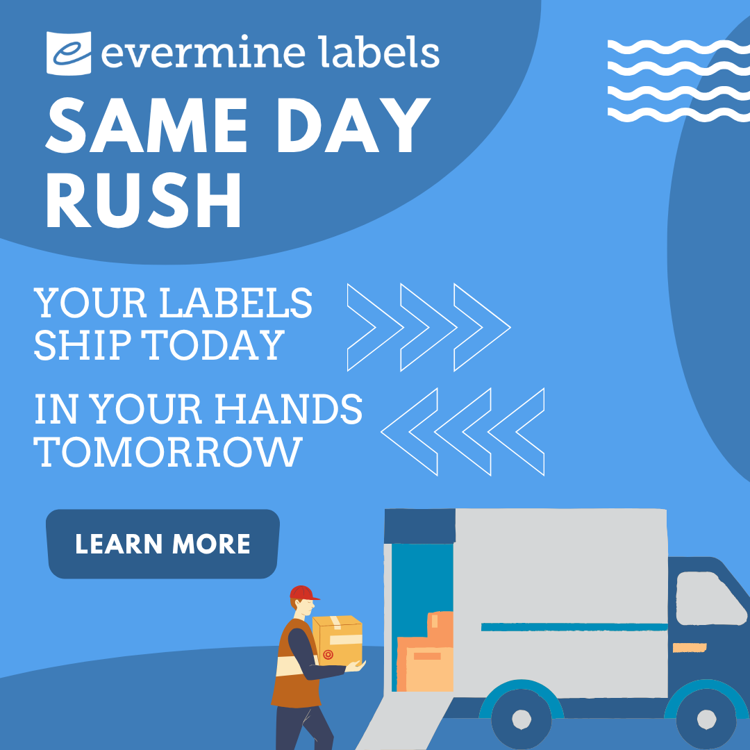 Your labels ship today