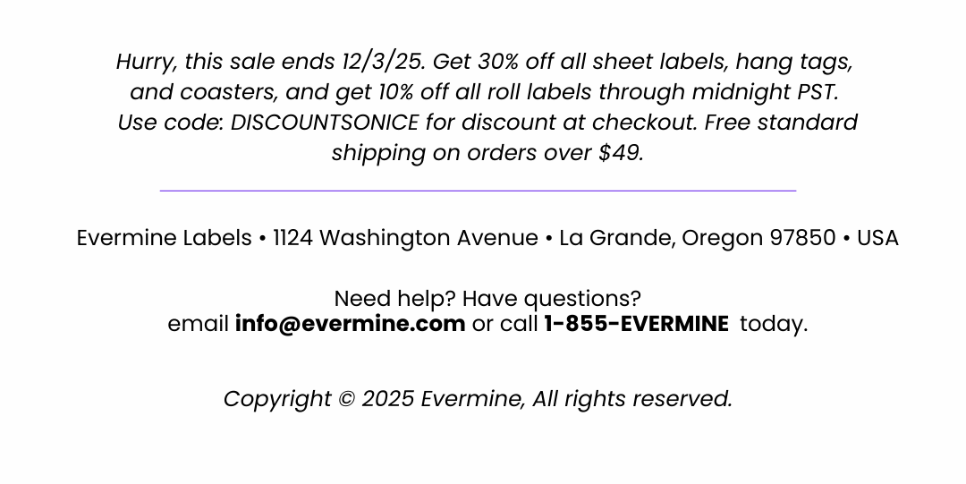 Sale ends Dec 3