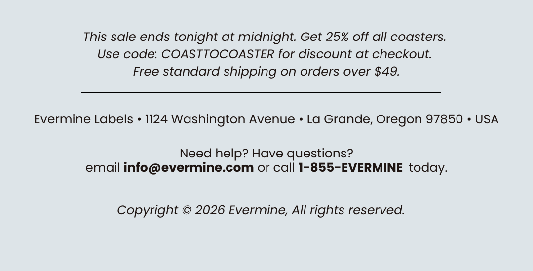 Sale ends midnight tonight