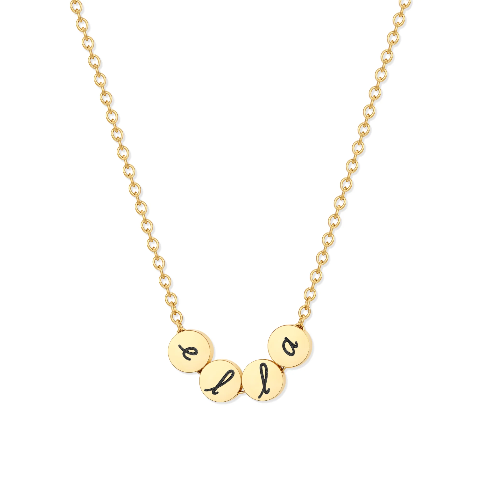 Image of Custom Dot Name Necklace