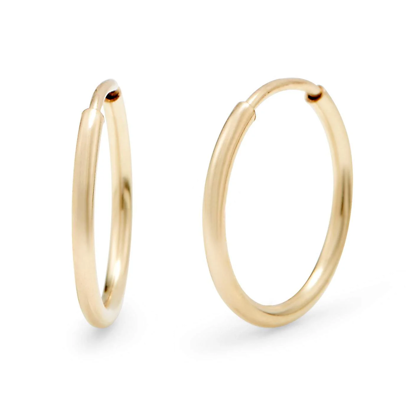 Image of 14K Gold Filled 1/2 Inch Hoop Earrings