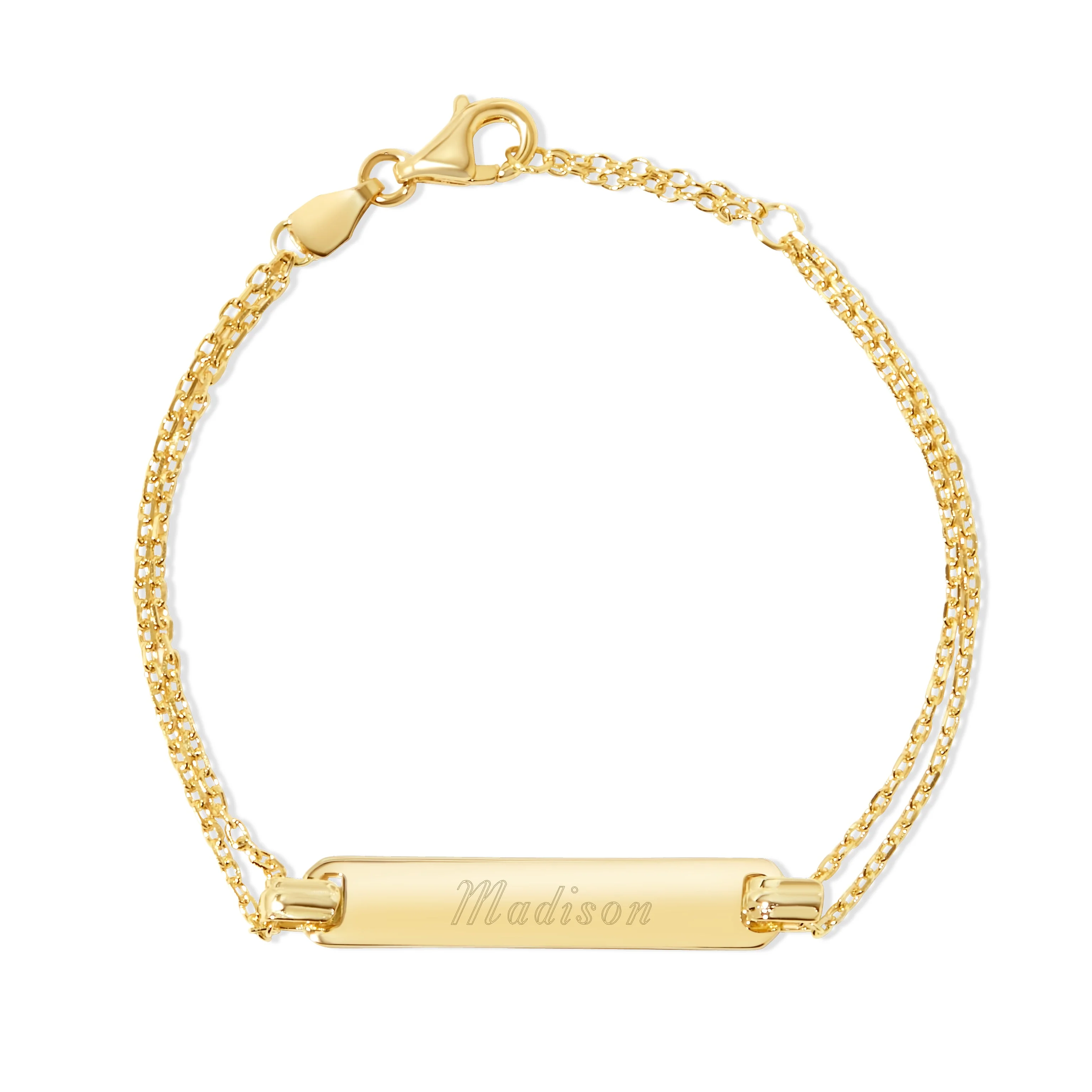 Image of Engravable Baby Name Bar Bracelet