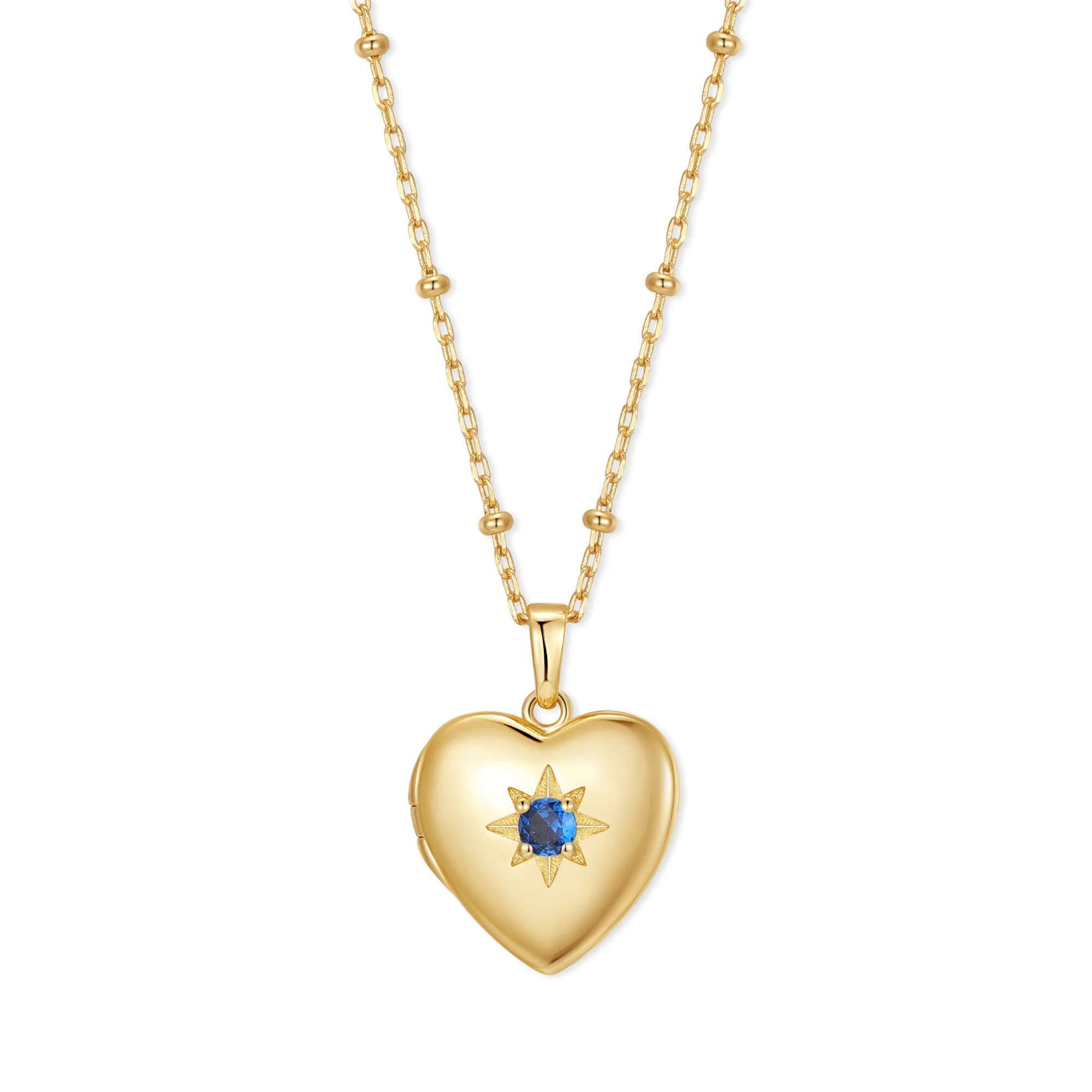 Image of Custom Birthstone Heart Locket