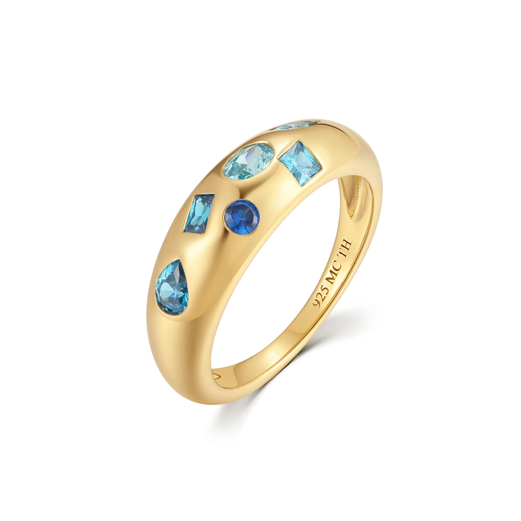 Image of Gold Vermeil Ombre Birthstone Ring