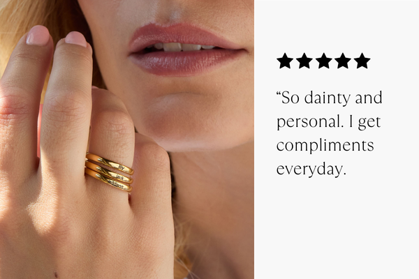 Engravable Dainty Band Ring