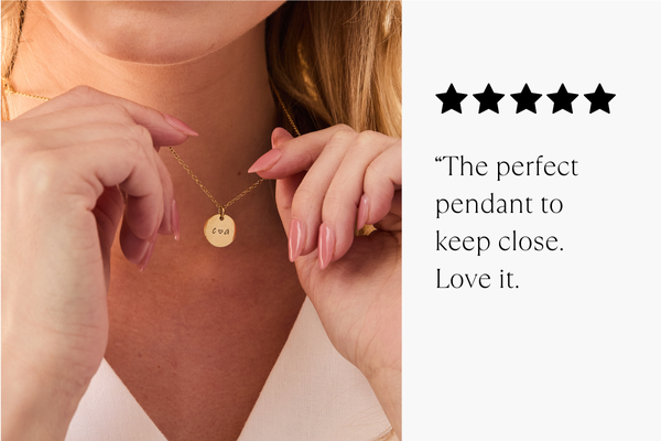 Custom Couples Initial Disc Necklace