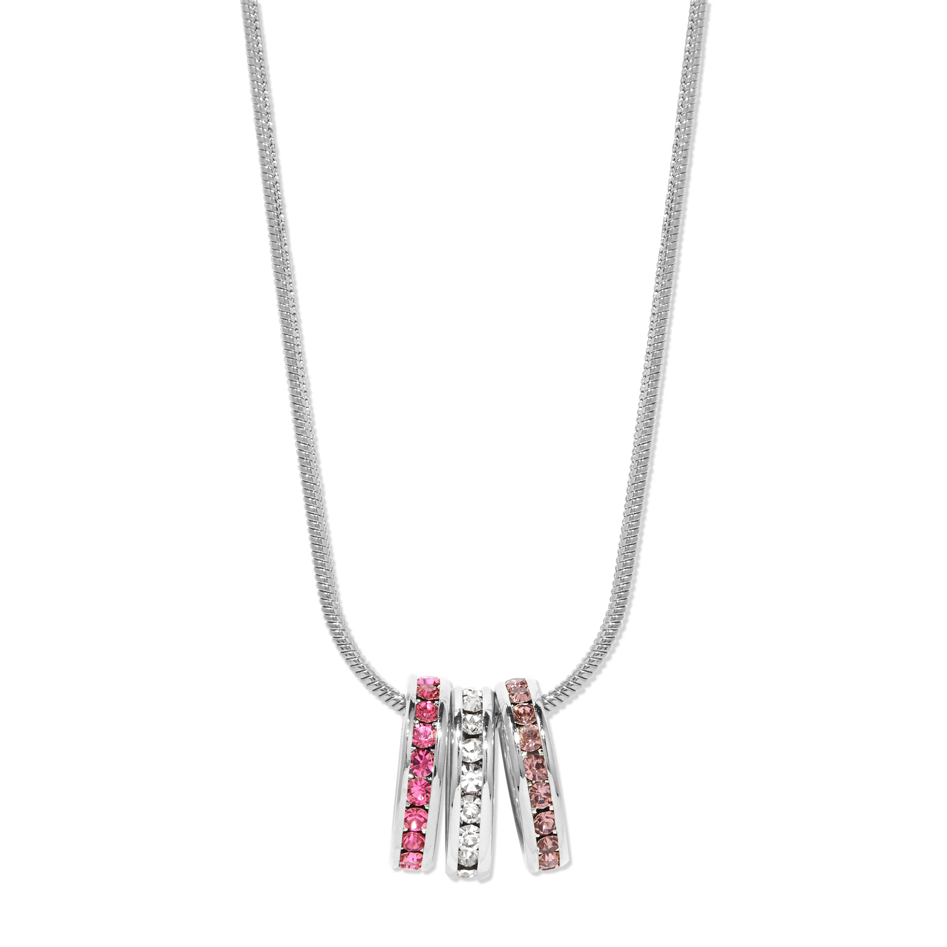 Image of Stackable CZ Birthstone Eternity Charm Pendant