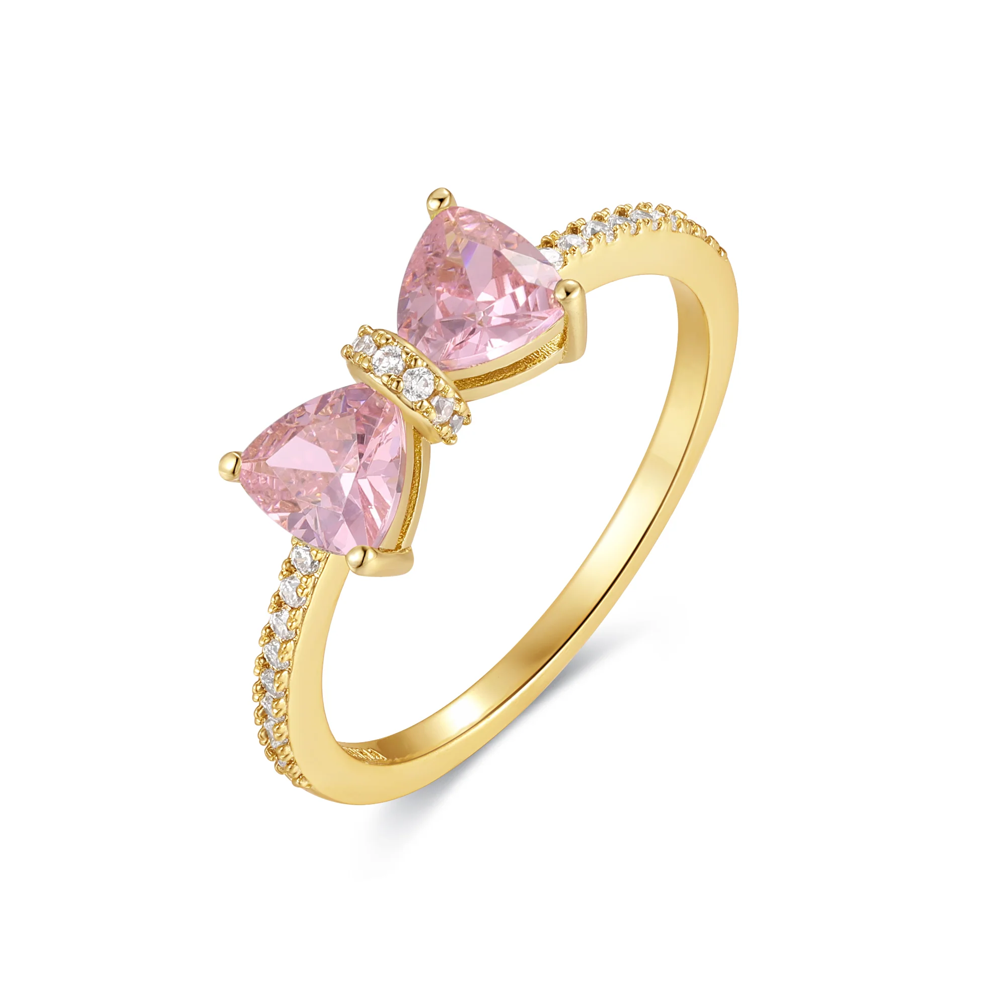 Image of Custom Birthstone Bow Ring