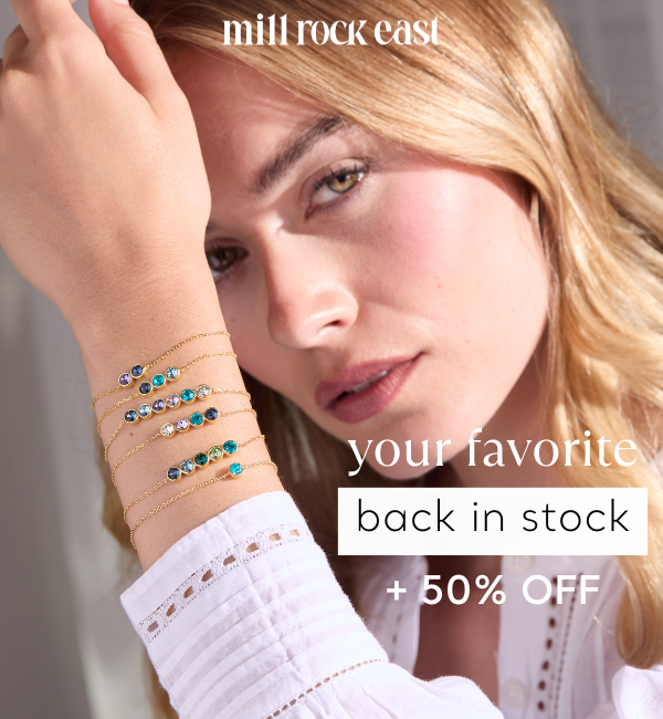 Custom Birthstone Bezel Set Bracelet