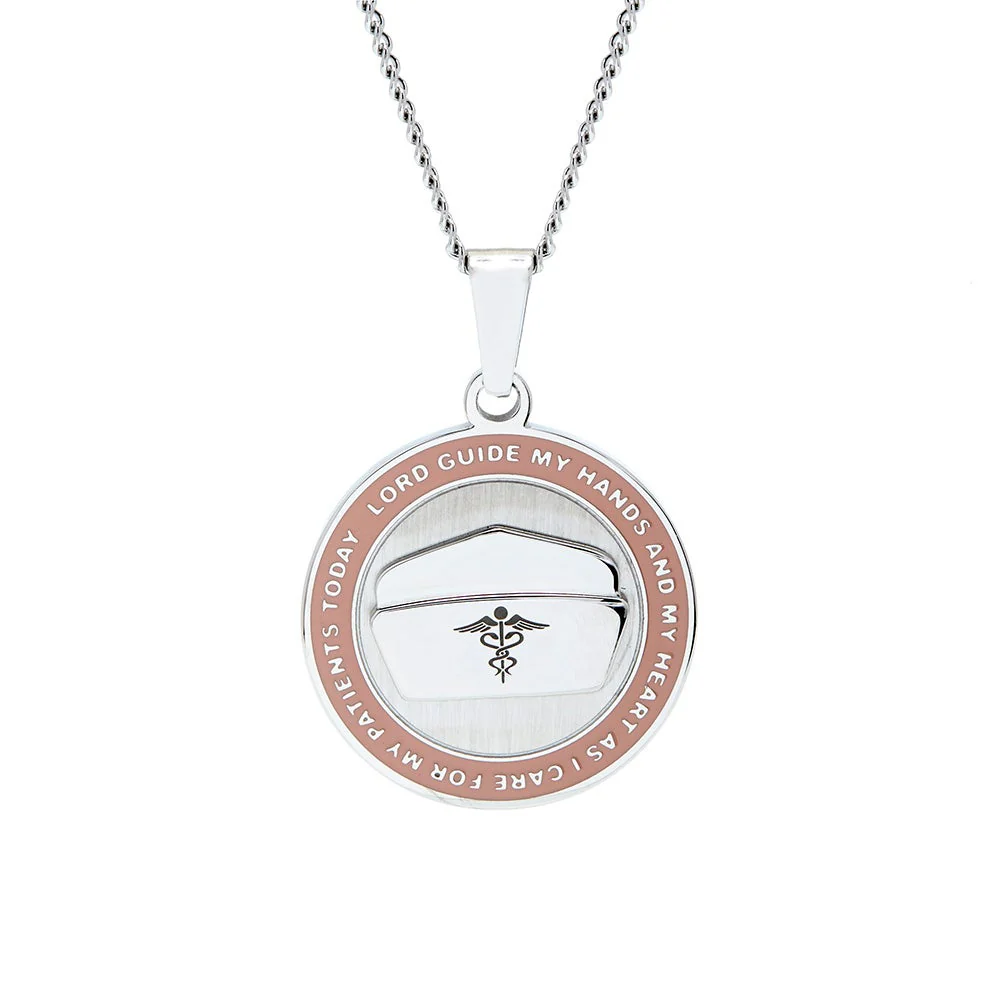 Image of Pink Nurse's Prayer Pendant