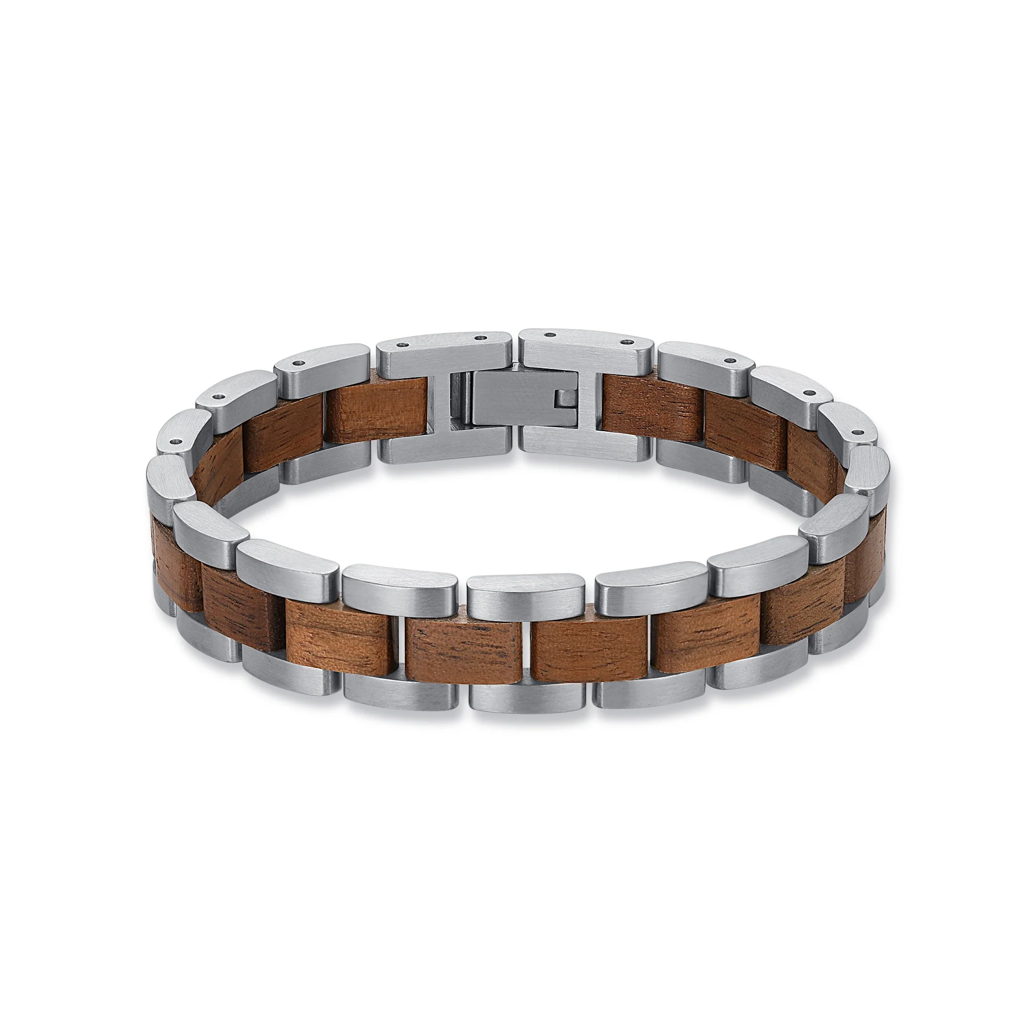 Image of Men's Wood Chain Bracelet