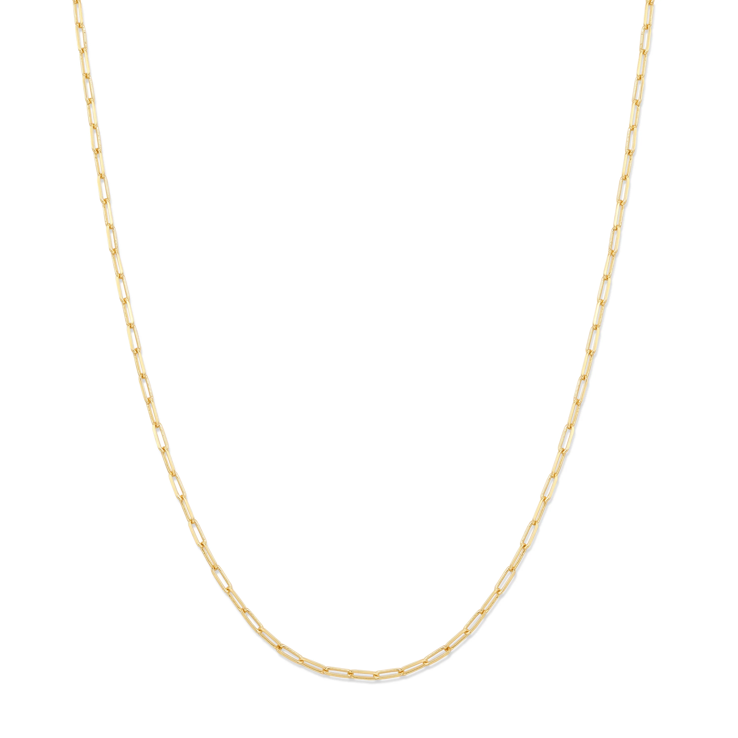 Image of Waterproof Delicate Paperclip Chain Necklace