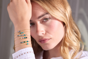 Custom Birthstone Bezel Set Bracelet