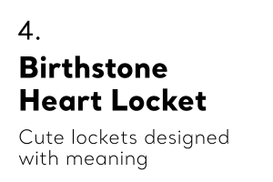Custom Birthstone Heart Locket
