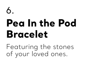Custom Birthstone Pea in a Pod Bracelet