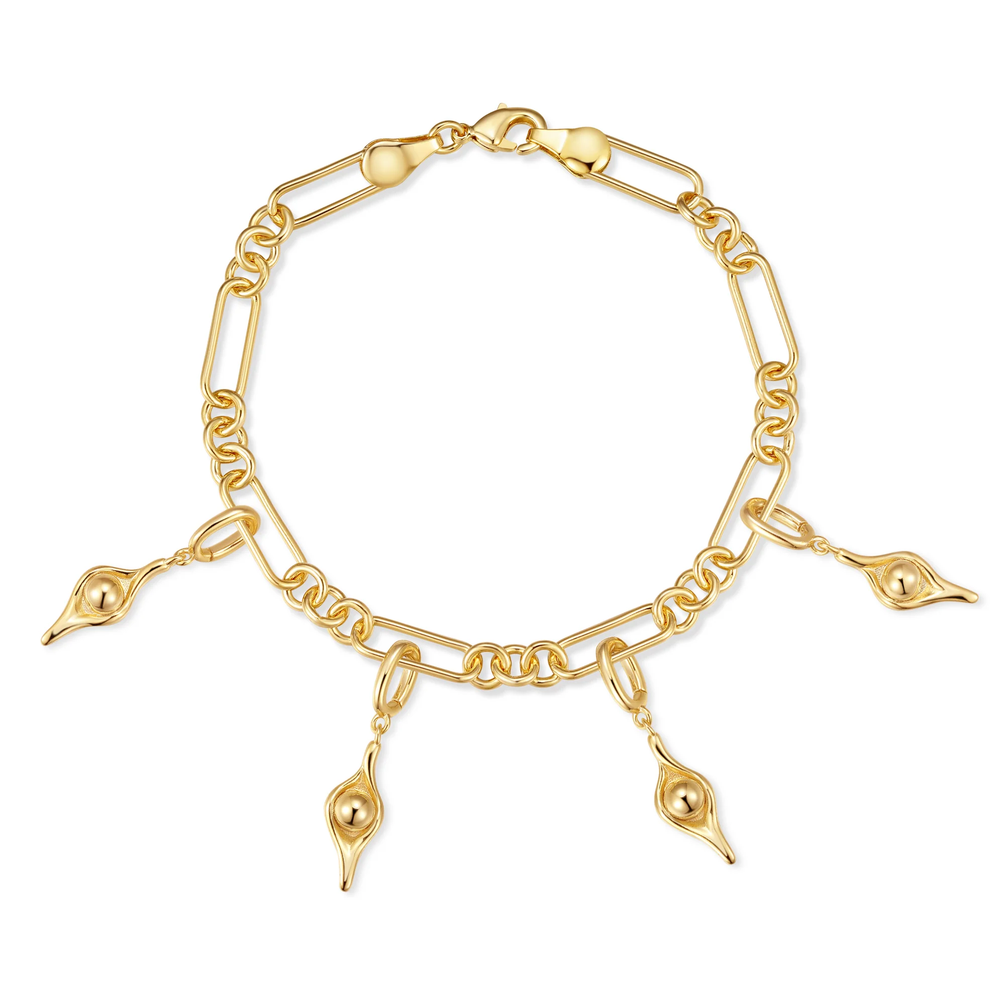 Image of Waterproof Pea in the Pod Charm Bracelet
