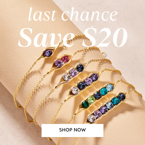 $20 off $65+, shop birthstones